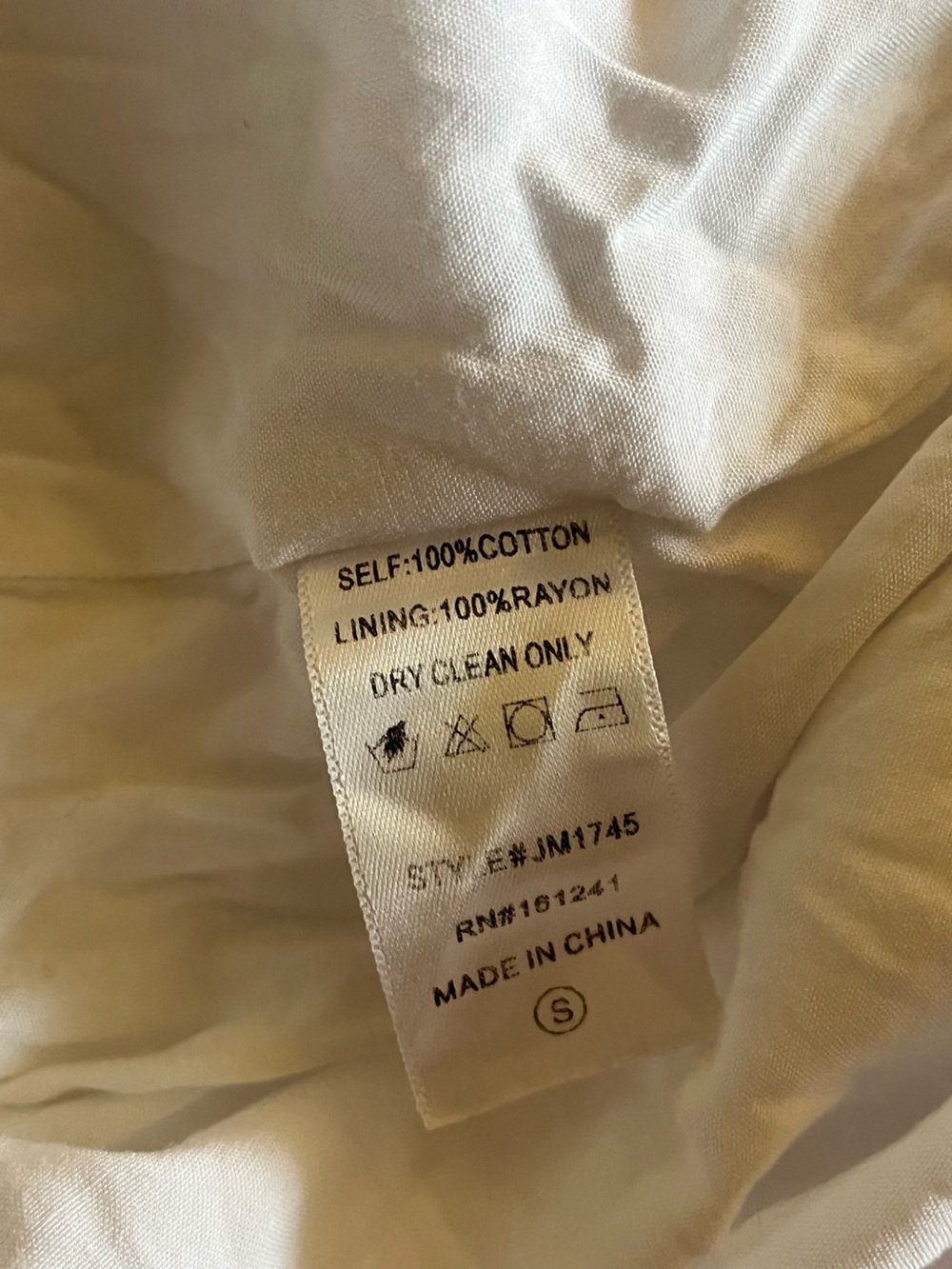 J.Marie White Embroidered Tiered Cotton Dress | Sz S EUC - Picture 10 of 10